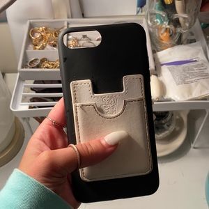 iPhone 8+ black case w/ wallet